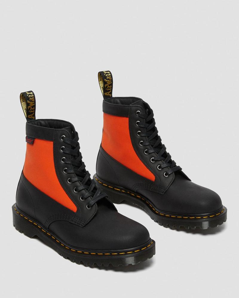 Dr Martens 1460 Panel Made in England Læder Snørestøvler Dame Sort | DK 174XYU